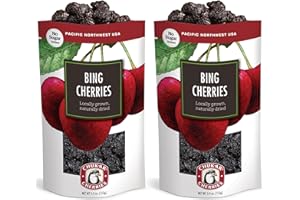 CHUKAR CHERRIES Dried Bing Cherries - No Sugar Added and Sulfite Free | USA Grown | All-Natural Dried Fruit (Dried Bing Cherries, 2 Bags)