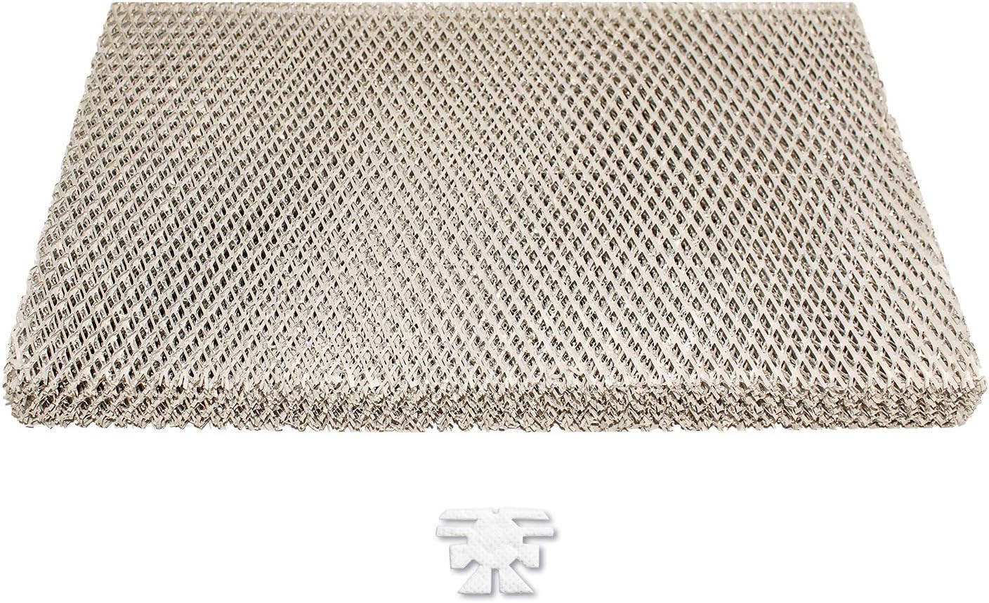 LifeSupplyUSA Humidifier Filter Replacement Evaporator Pad with Wick Compatible with Skuttle A04-1725-051, 2001, 2101, 2002, 2102 White-Rodgers, Goodman (1-Pack)