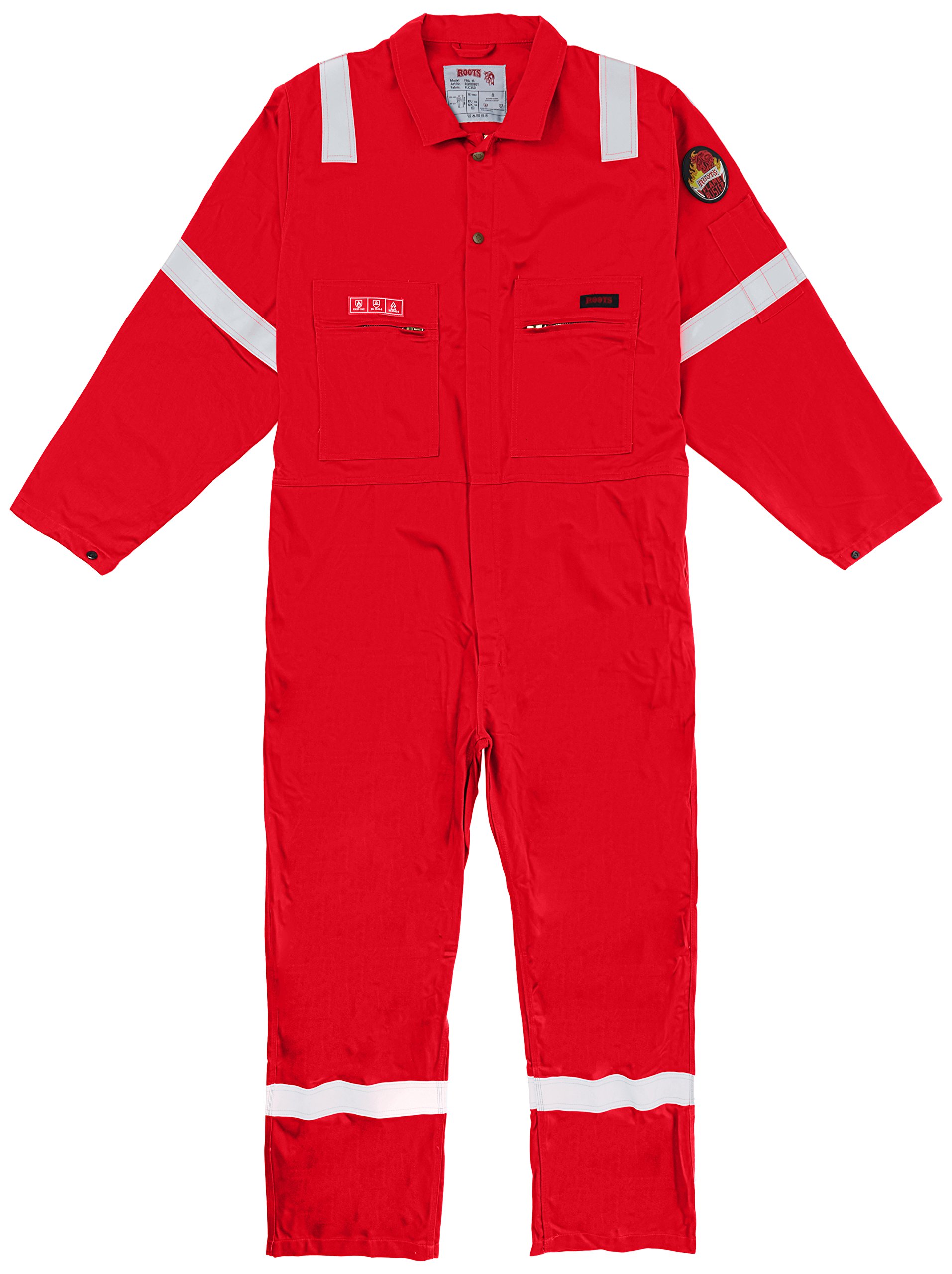 Roots Original RO18090 Flame Buster Classic Nordic Work Overalls Size 46 Red