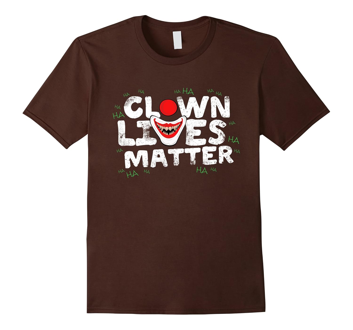 Clown Lives Matter Scary Halloween Lazy Costume T-Shirt-ANZ