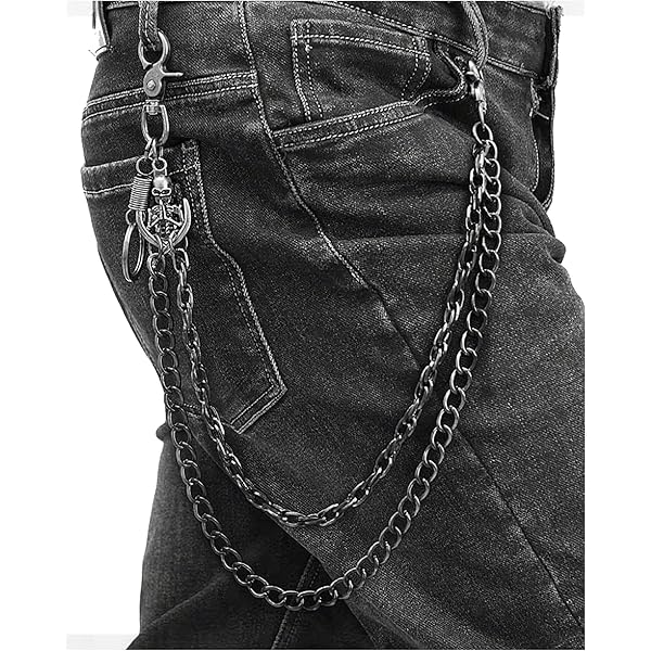 ZEKEE Wallet Chain Pants Chain Hip Hop Punk Jeans Chain Key Chain