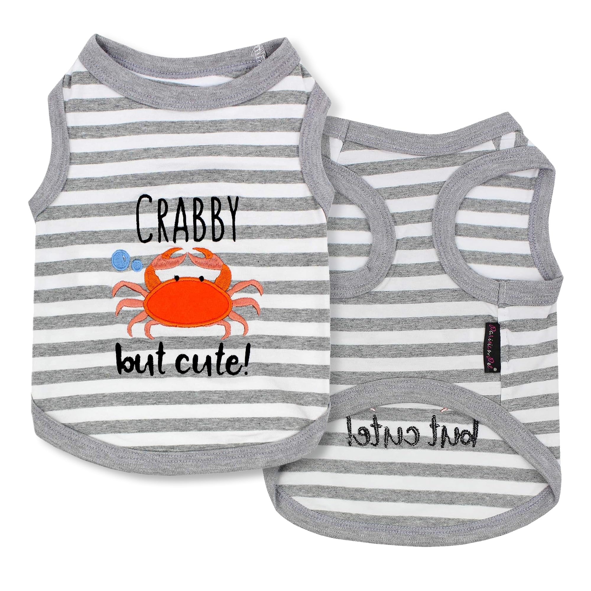 Parisian Pet Crab Tee Dog Clothes Tee T-Shirt, 2XL