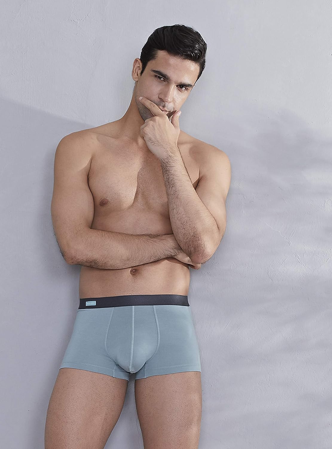 DAVID ARCHY Men's Underwear Bamboo Rayon Breathable Trunks Basic Solid Ultra Soft Underwear in 4 Pack: Clothing