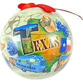 Cape Shore Texas Christmas Ornament Ball Decoration Gift, 4 Inch