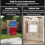 Aspect 3 Tier Folding Clothes Airer 20m Drying Space, Lightweight & Foldable view 6