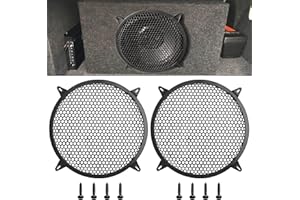 Tongze 12 Inches Speaker Grill Cover: Plastic Honeycomb Hole Subwoofer Grill Cover Protector, Car Audio Speaker Grill Cover,(Pack of 2)