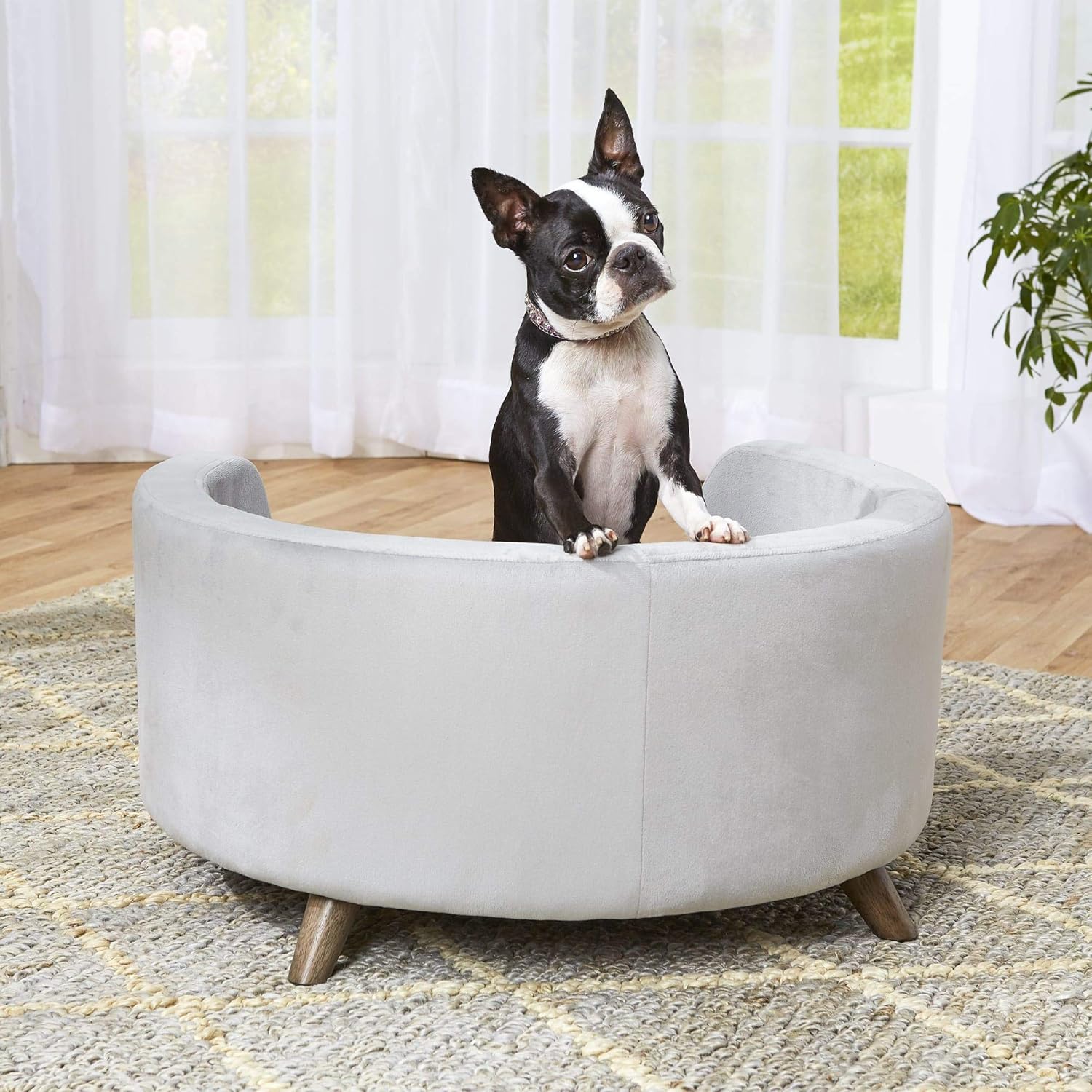 Enchanted Home Pet Rosie Sofa - Grey, Medium (CO3201-18GRY) : Pet Supplies