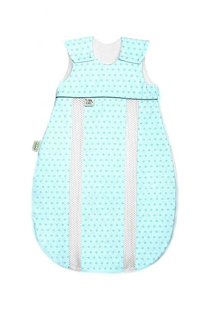 Odenwälder Jersey-Schlafsack prima klima springing dots frozen minze, Größe:90
