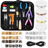 PAXCOO Jewelry Making Supplies Kit, Jewelry Making Kit with Jewelry Making Tools, Jewelry Wires and Jewelry Findings for Jewelry Making, Repair and Beading