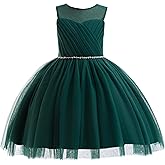 Glamulice Flower Girls Vintage Tulle Tutu Dress A Line Little/Big Girl Wedding Birthday Formal Party Dresses