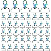 30pcs Swivel Snap Hook D Ring,Metal Swivel Clasps Lobster Lanyard Clasp Swivel Clasps Claw Lobster Clasp Key Chain Clip Hook for Keychain Lanyard,Purse,Jewelry,DIY Crafts Supplies(Rainbow,1 inch)