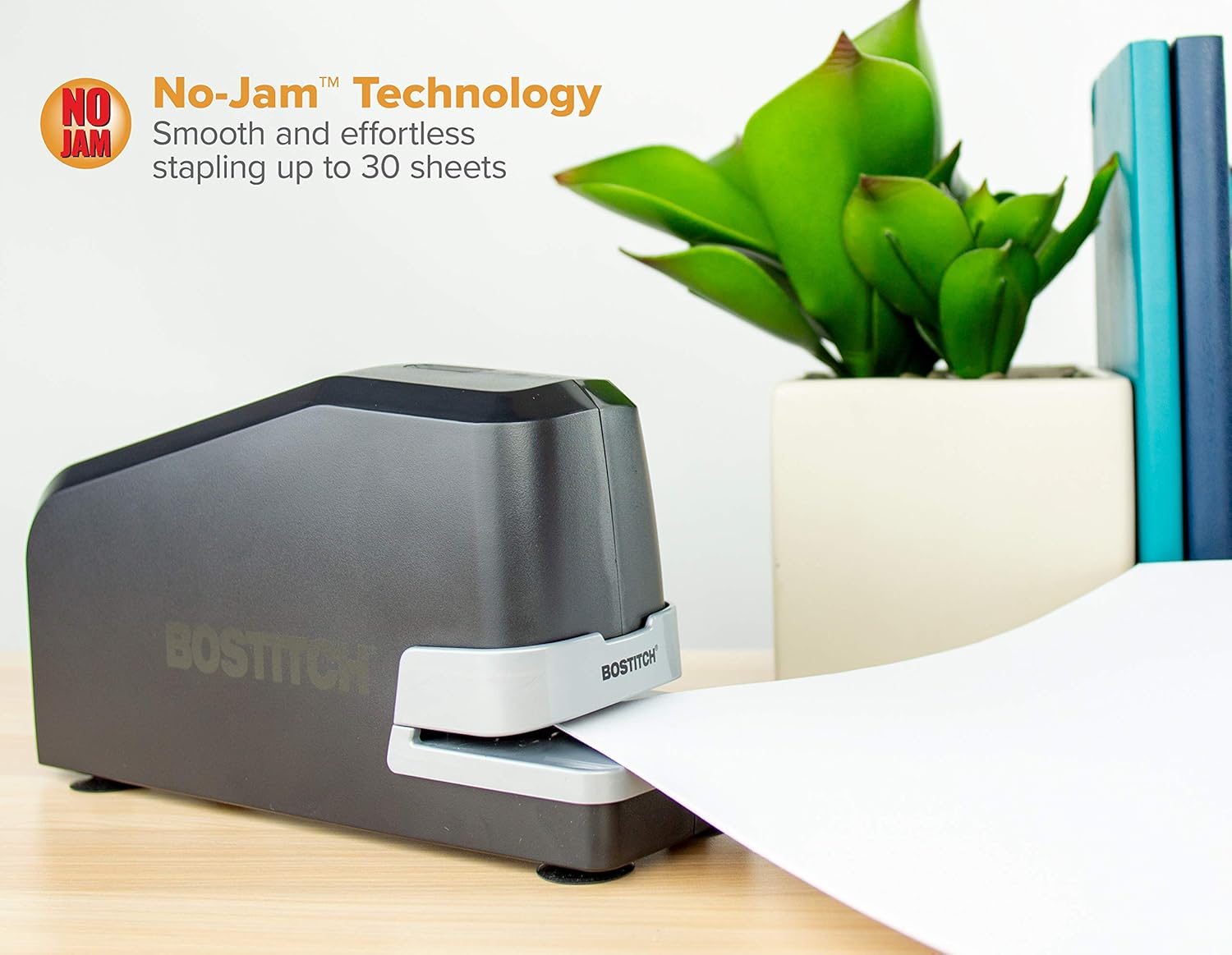 Bostitch Impulse 30 Electric Stapler, 30 Sheet Capacity, Black : Electric Stapler : Office Products
