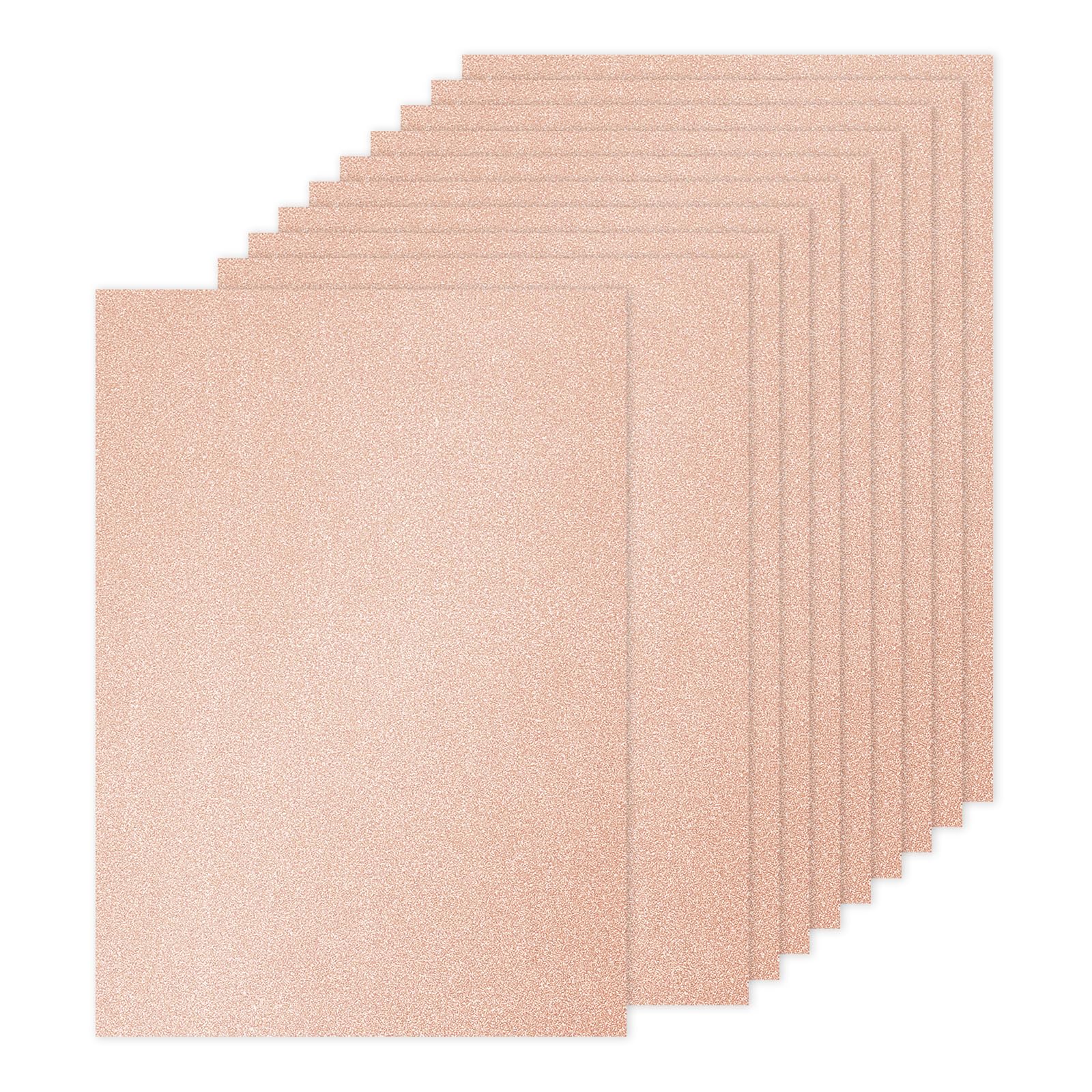 PATIKIL 20Sheets Rose Gold Glitter Cardstock Paper, A4(8.3x11.7 Inch) 250gsm Premium Sparkly Paper Craft Cardstock Paper for Scrapbook Card Making DIY Art Projects Wedding Party