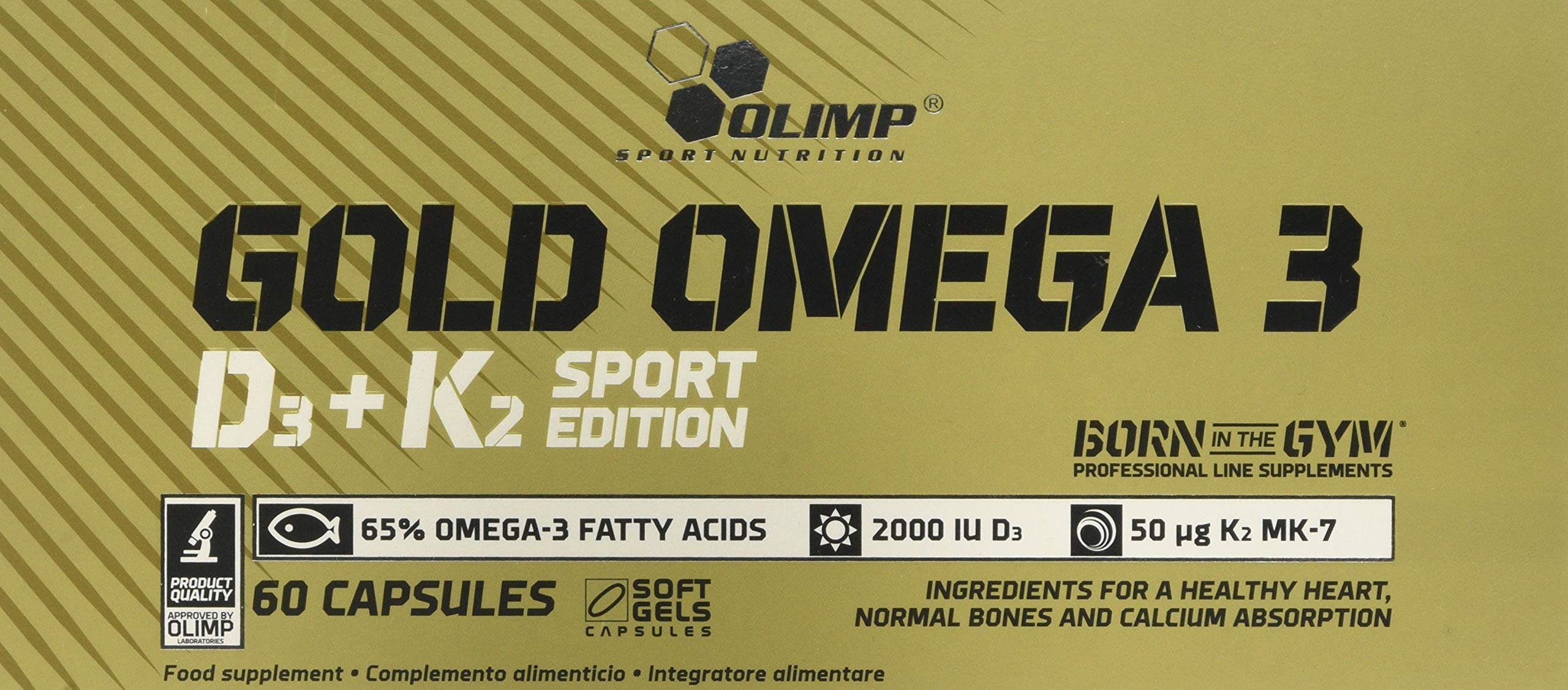 Olimp Nutrition Gold Omega 3 D3 + K2 Sport Edition, 60 caps, 76.8g- Buy  Online in Aruba at aruba.desertcart.com. ProductId : 161560087.