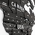 Multilayered 3D Wooden World Map, Travel Map with States and Capitals, Wall Decor For The New House, Gift For Travelers, Office Decor, Birthday Present, Living Room Decoration, Gift for Boys,