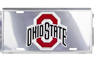SMART BLONDE Ohio State Chrome LICENSE PLATES Plate Tag Tags auto vehicle car front