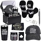 Kolewo4ever 9 Pcs Retirement Gifts for Men 2026 Happy Retirement Gift for Coworker,Teachers,Dad,Grandpa Best Retire Gift Box with Insulated Tumbler Baseball Cap Socks