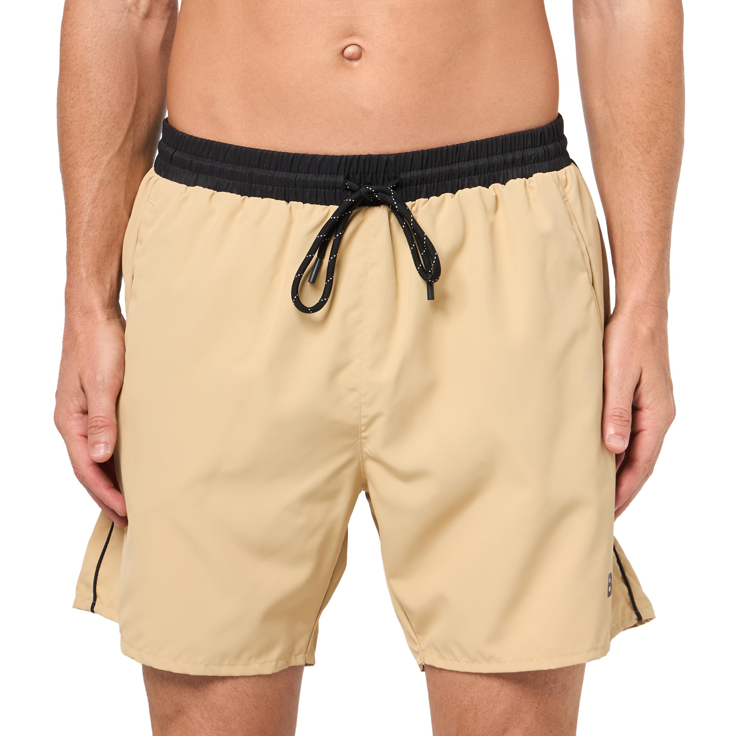 BOSS, Medium Length Solid Swim Trunk, Dessert Beige, S Image