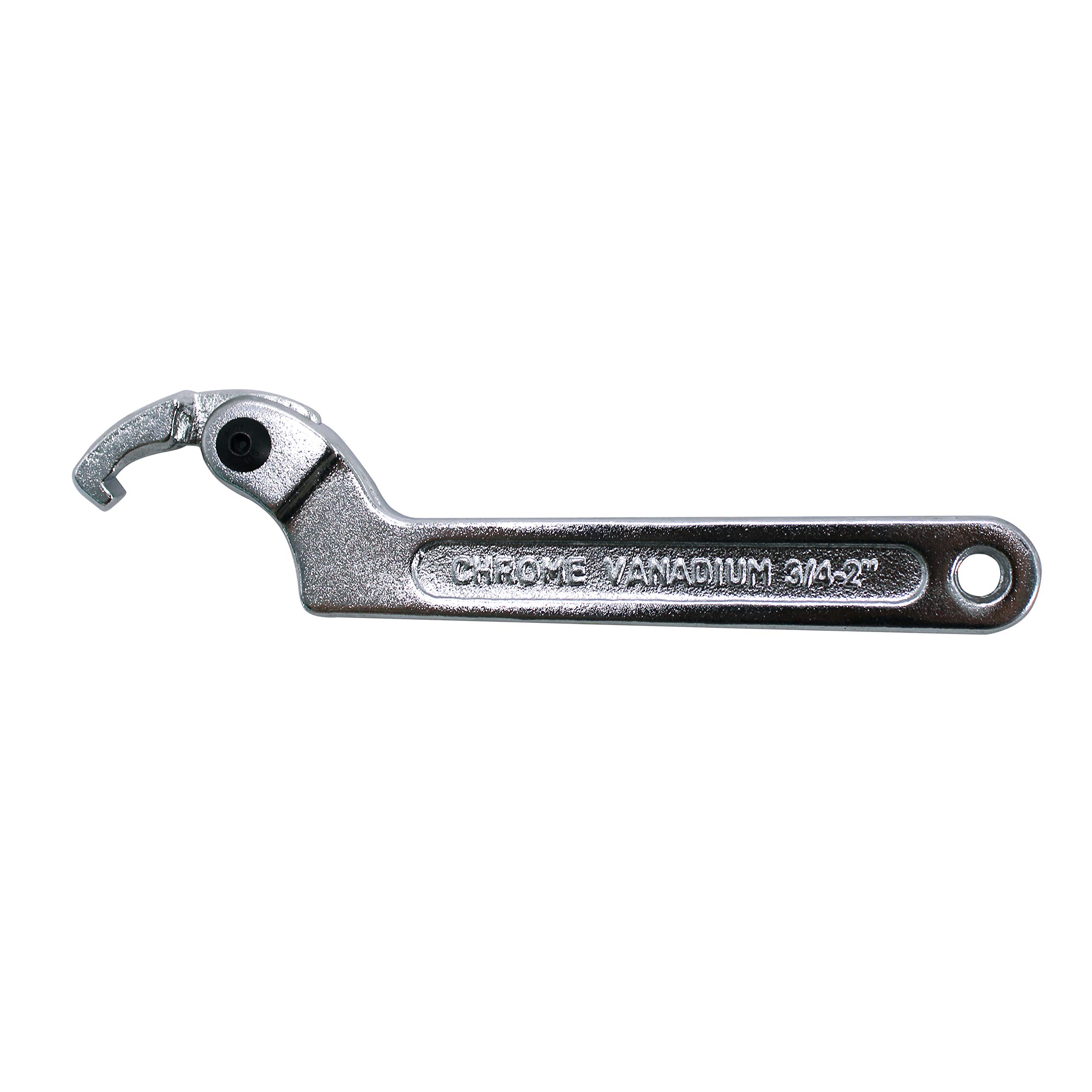 HFS(R C Spanner Tool Adjustable Hook Wrench Chrome Vanadium (3/4''-2''(19-51mm))