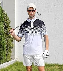 uideazone Mens Polo Shirt Slim Fit Athletic Quick