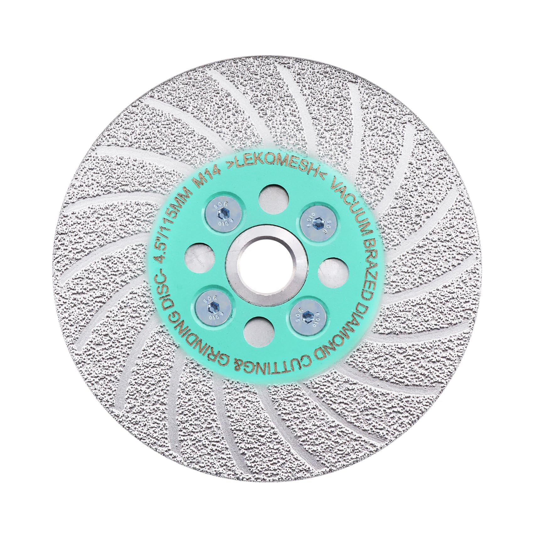 Porcelain Cutting Disc - 115mm Diamond Cutting Disc LEKOMESH Double-Side Vacuum Brazed Diamond Discs for Marble Concrete Stone Tile Ceramic M14 Thread Tile Cutting Disc Cutting Discs 115mm