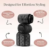 Kitsch Ceramic Thermal Hair Rollers Set 8pcs - 2in & 1.5in Black view 4