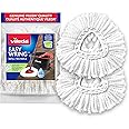 Vileda Genuine EasyWring Mop Head Replacement (Pack of 2) | Machine Washable & Reusable Spin Mop Refills | Safe and Effective