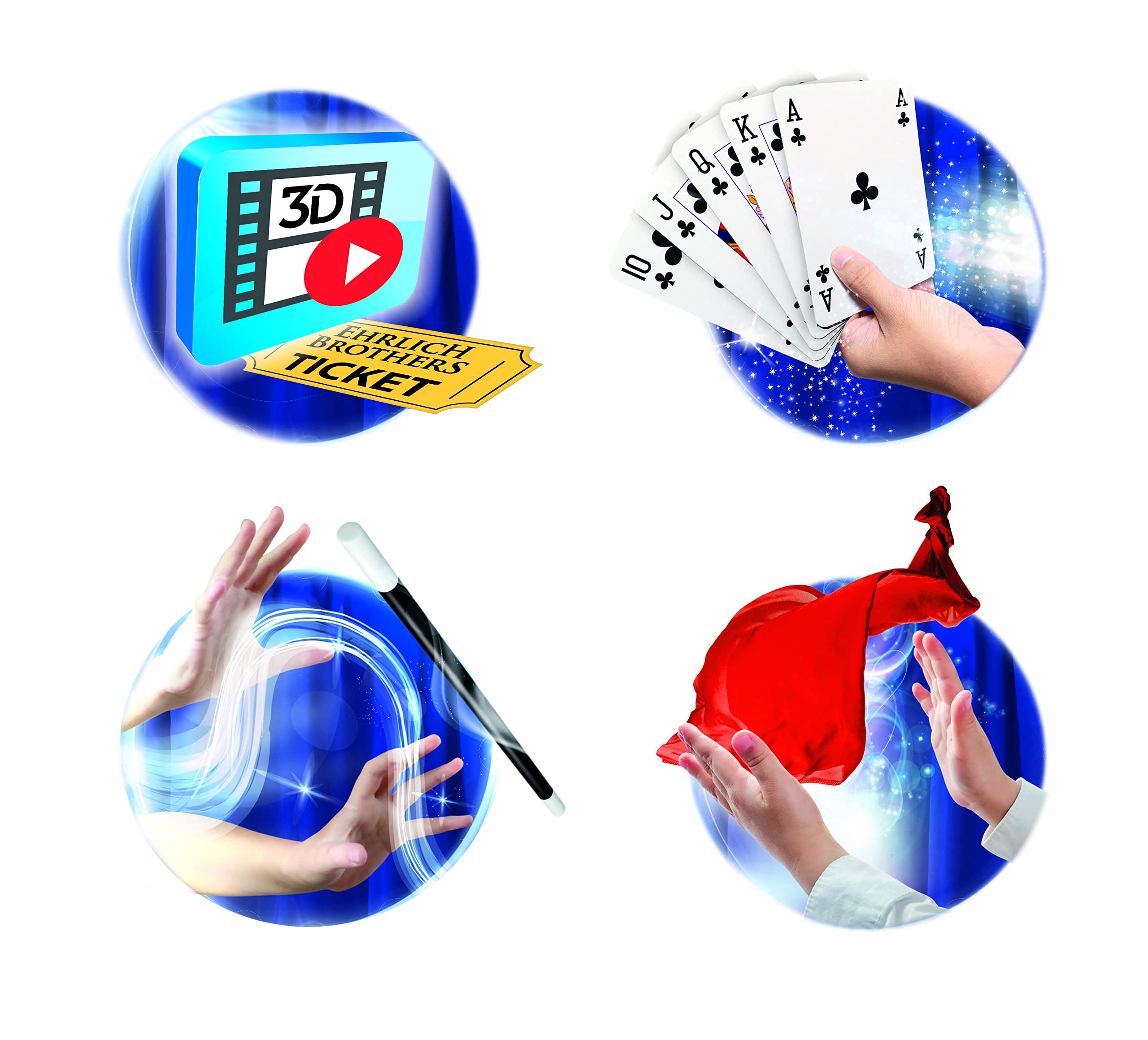 Clementoni Ehrlich Brothers Secrets of Magic - Zauberkasten für Kinder ab 7 Jahren - Magisches Equipment für 30 verblüffende Zaubertricks inkl. 3D Erklärvideos 59312 2