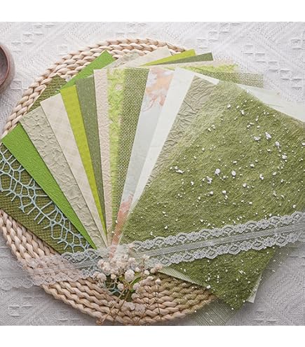 A5 & A4 Size Colorful Foil Textured Fabric Art Paper Scrapbooking - View #7