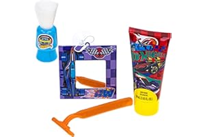 TOWNLEY GIRL Hot Wheels My First Shaving Kit, Little Boy Pretend Shave Kit, Fake Toy Razor, Safe for Kids Ages 3+