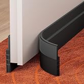 Grotheory 2 Pack Door Draft Stopper, Door Sweep, Weather Stripping Seal | Self-adhesive silicone under door draft stopper for windows and garages, blocks drafts, noise, light, dust and bugs