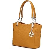 MKF Collection Shoulder Bag Handbag for Women, Vegan Leather Satchel Bag ladies Tote Bag, Top-Handle Purse by Mia K