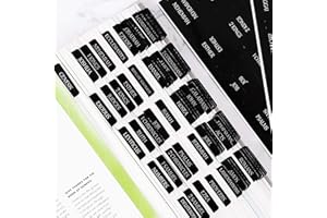 Thinkor Reposition Laminated Bible Tabs, Large Print Stickers, Easy to Read and Apply Bible Tabs for Women and Man (Luxury Black)