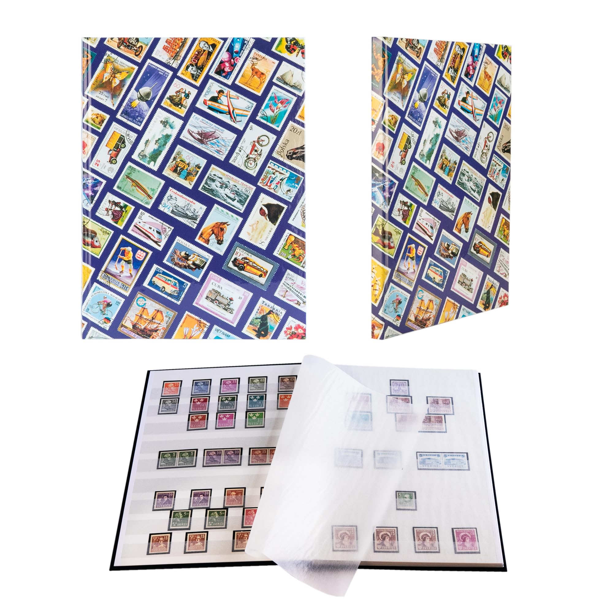 Prophila A4 teenager's stockbook 16 white pages