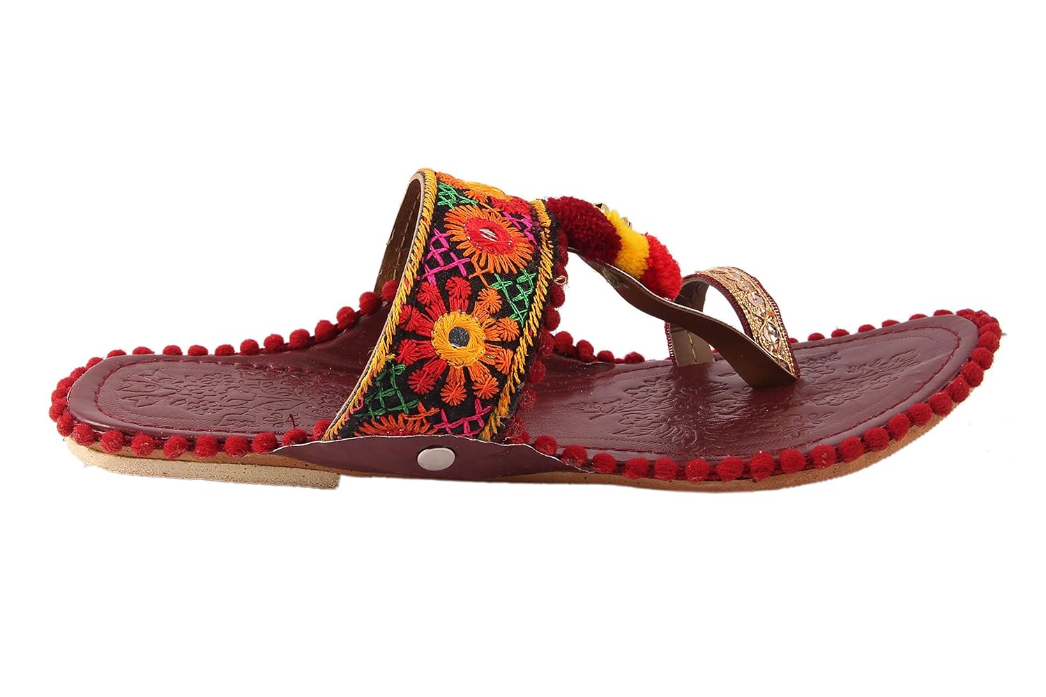 rajasthani jaipuri work kolhapuri partywear ethnic womens girls ladies selipper pur