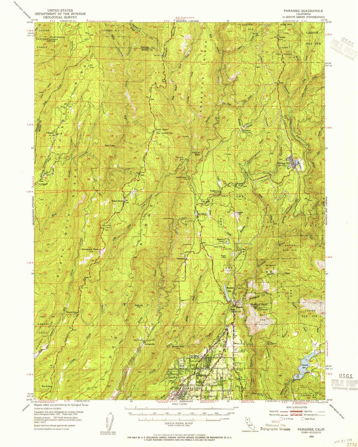 Map Of Paradise Ca Maping Resources