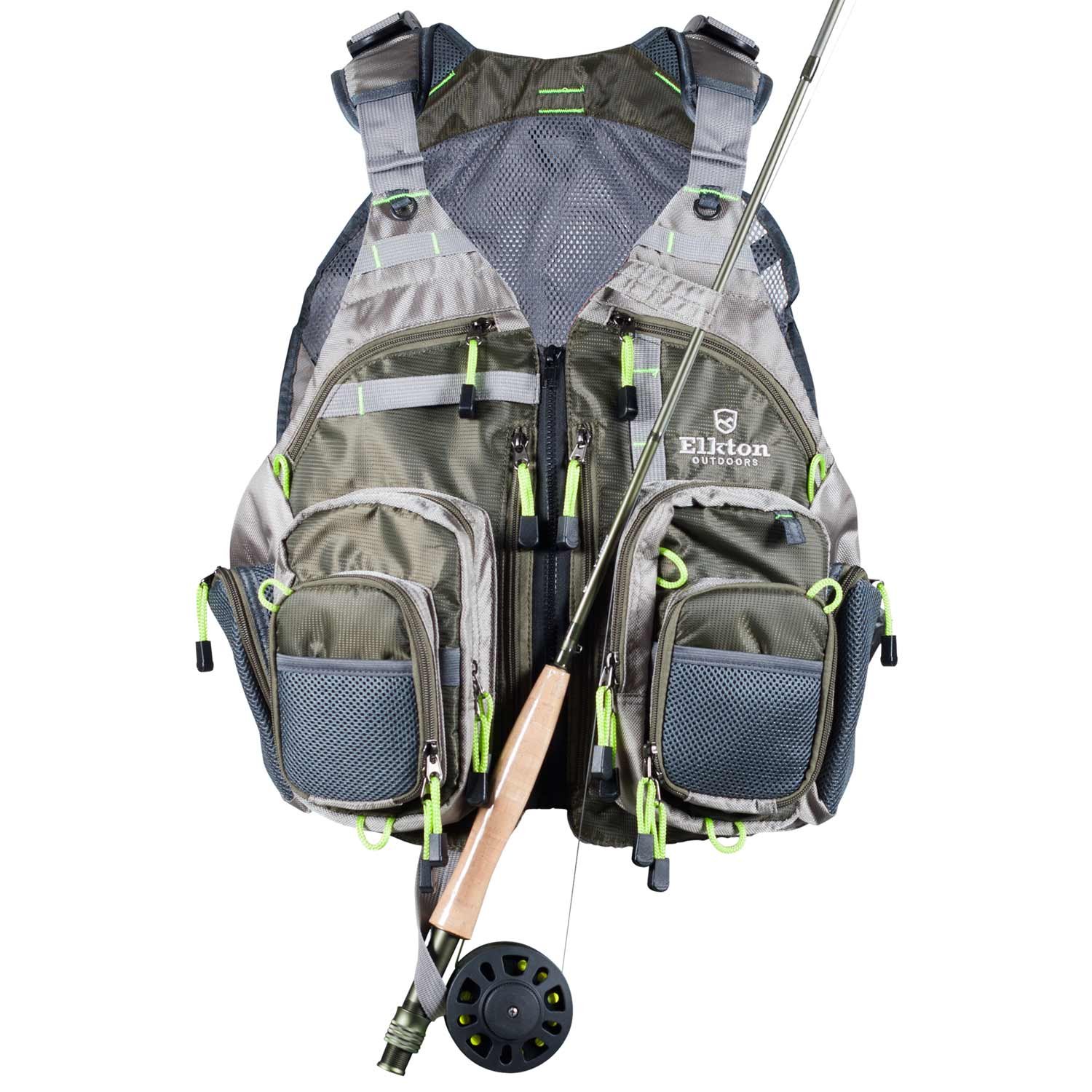 Fly Fishing Vest Backpack Lightweight Fit Fly Storage Compartments