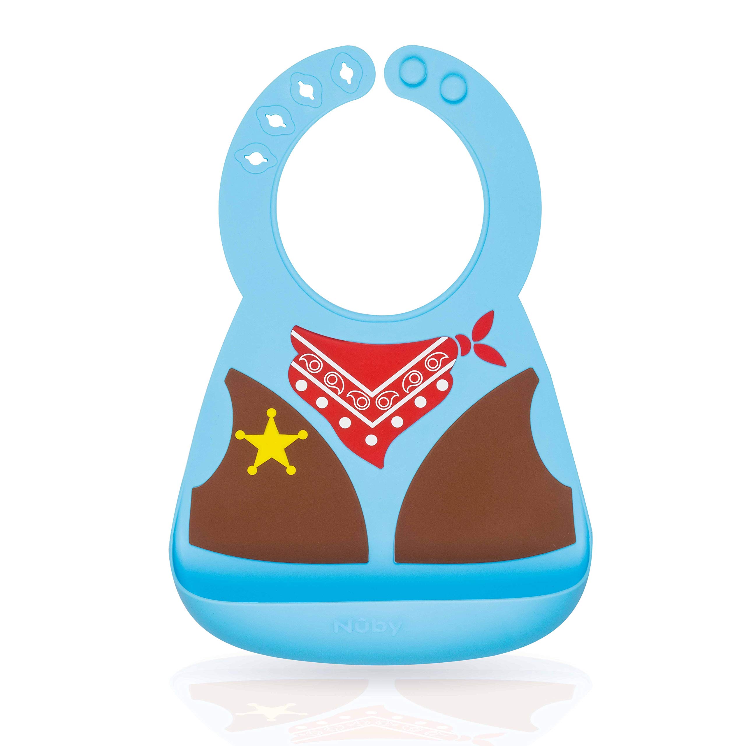 Nuby - bib Silicone 3m b - 1 Piece