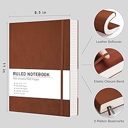 RETTACY Journaling Notebooks, A4 Lined Notebook