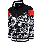 SCREENSHOT Mens Urban Hip Hop Premium Track Jacket - Slim Fit Side Taping Sportswear Urbanwear Streetwear Fashion Top