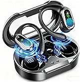 Wireless Earbuds, 2026 Bluetooth 5.4 Headphones Sport, 50Hrs HiFi Stereo Deep Bass Over-Ear buds with ENC Noise Cancelling Mic, IP7 Waterproof & LED Display Earphones with Earhooks for Workout/Running