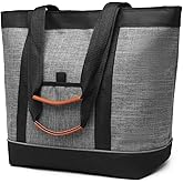 TIIOCTI Insulated Cooler Bag Reusable Grocery Tote Bags Transport Large Lunch Box for Women