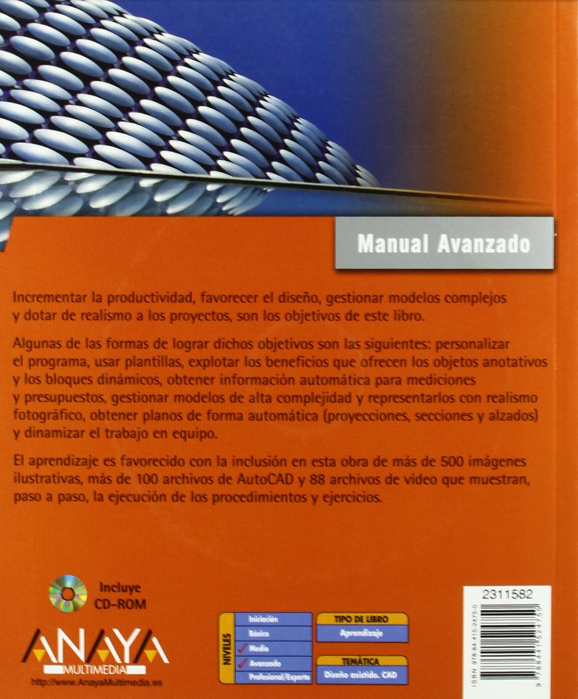 Autocad 2009 (Manual avanzado/ Advanced Manual) (Spanish Edition) (Spanish)  Paperback – September 15, 2009
