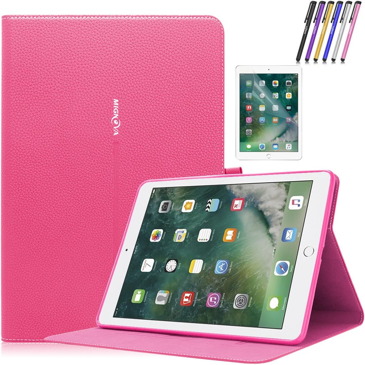 iPad Pro 10.5 2017 Case, Mignova Ultra Slim Smart Case Cover with Auto Sleep Wakeup Function for Apple iPad Pro 10.5 inch 2017 release + Screen Protector Film and Stylus Pen (Pink)