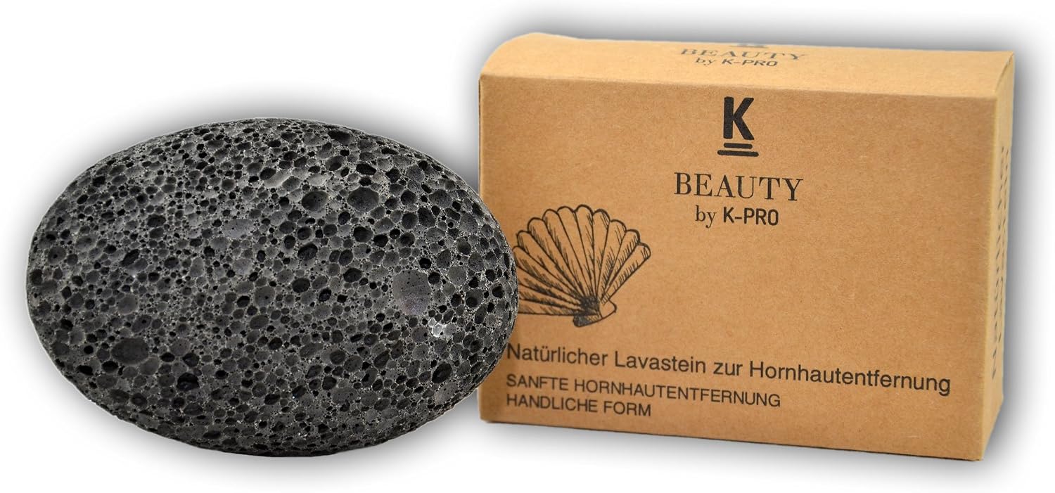 K-Pro Natural Lava/Pumice Stone for Foot Care - Alternative Way to Remove Dry Skin (Black) - Image 5