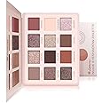 Lamora Nude Eyeshadow Palette Makeup - 12 Neutral Pigmented Matte & Shimmer Shades - Travel Size Eye Shadow With Mirror