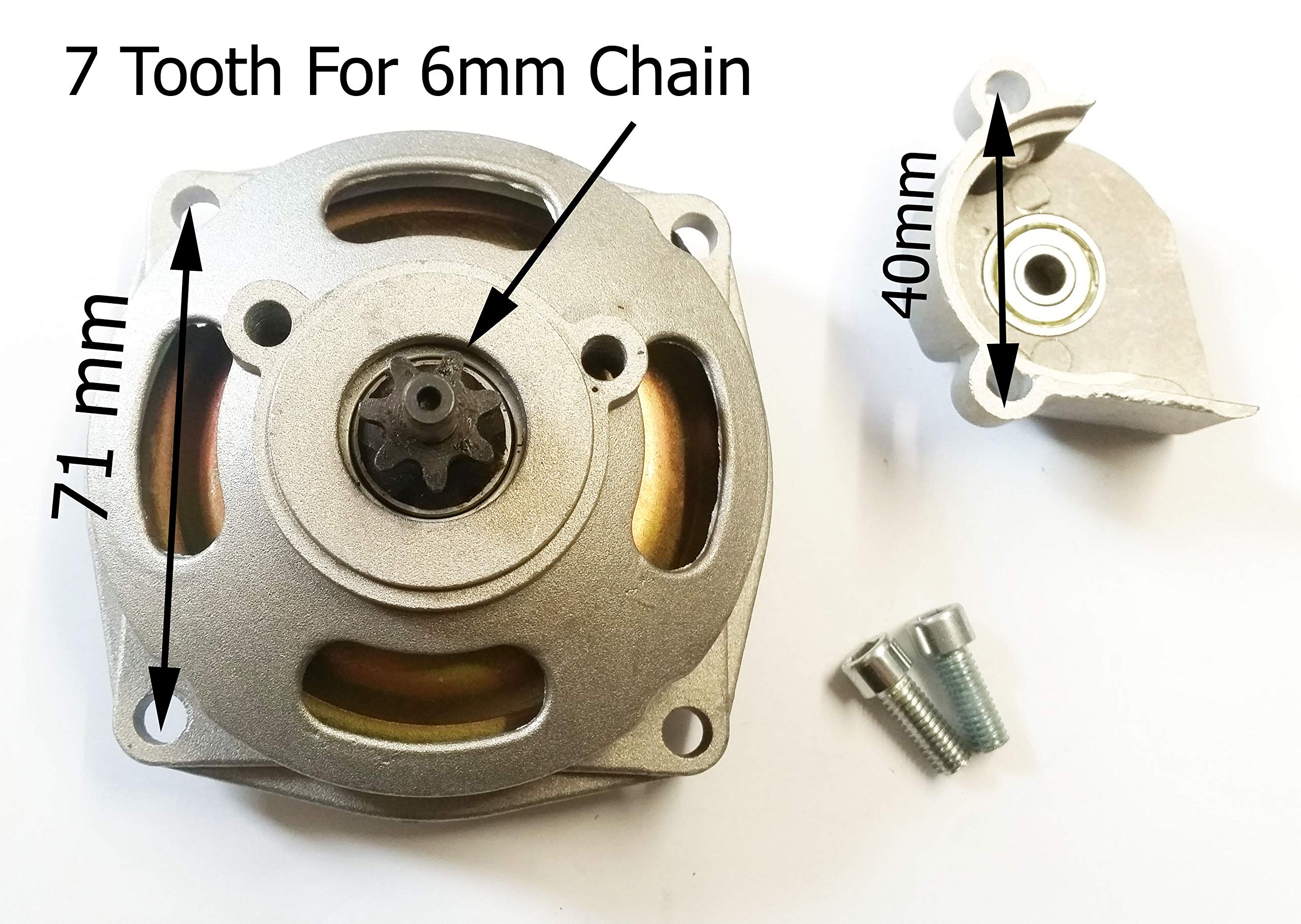 CL019 Race Style Mini Moto Mini Quad Bike Sports Style Clutch Bell Housing with 7 Tooth Front Pinion Sprocket