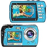 Waterproof Camera Underwater Cameras 4K30FPS 56MP Full HD Video Recorder Selfie Dual Screens 10FT Underwater Digital Camera f