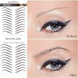 Aresvns 4D Eyebrow Tattoo Stickers 77 Pairs Brown Waterproof Lasting 3-5 Days view 4