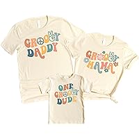 Amazon.com: One Happy Family 1st Birthday Matching Family Outfits for Mom  and Dad and Baby Girls Natural Shirt 12 Months: Clothing, Shoes & Jewelry